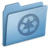 Blue Recycling Icon